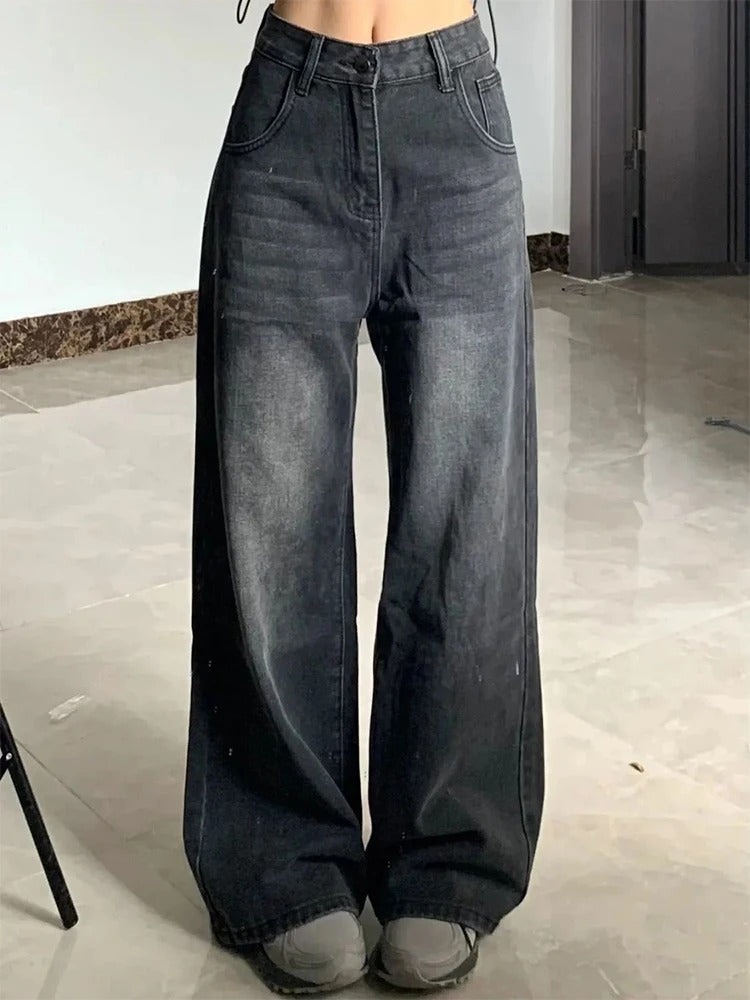 Vaqueros Wide Leg de Cintura Alta – Efecto Piernas Largas Oversize