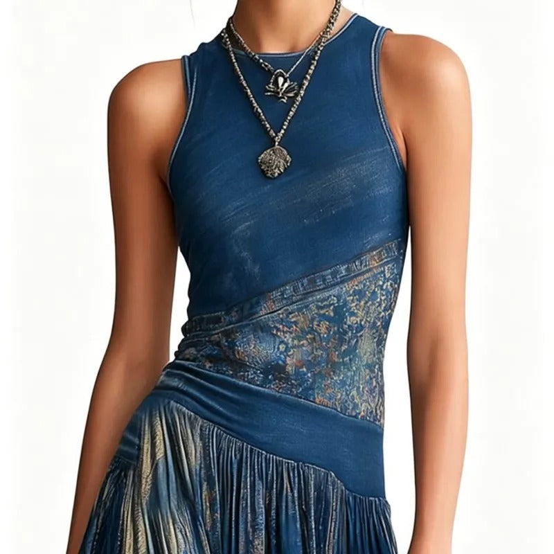 AZUREA – Vestido Largo de Diseño Fluido y Elegante
