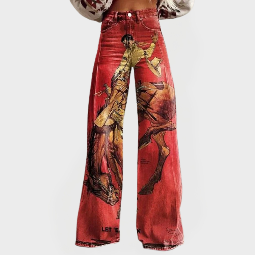 Vaqueros elegantes para el día a día con corte ancho