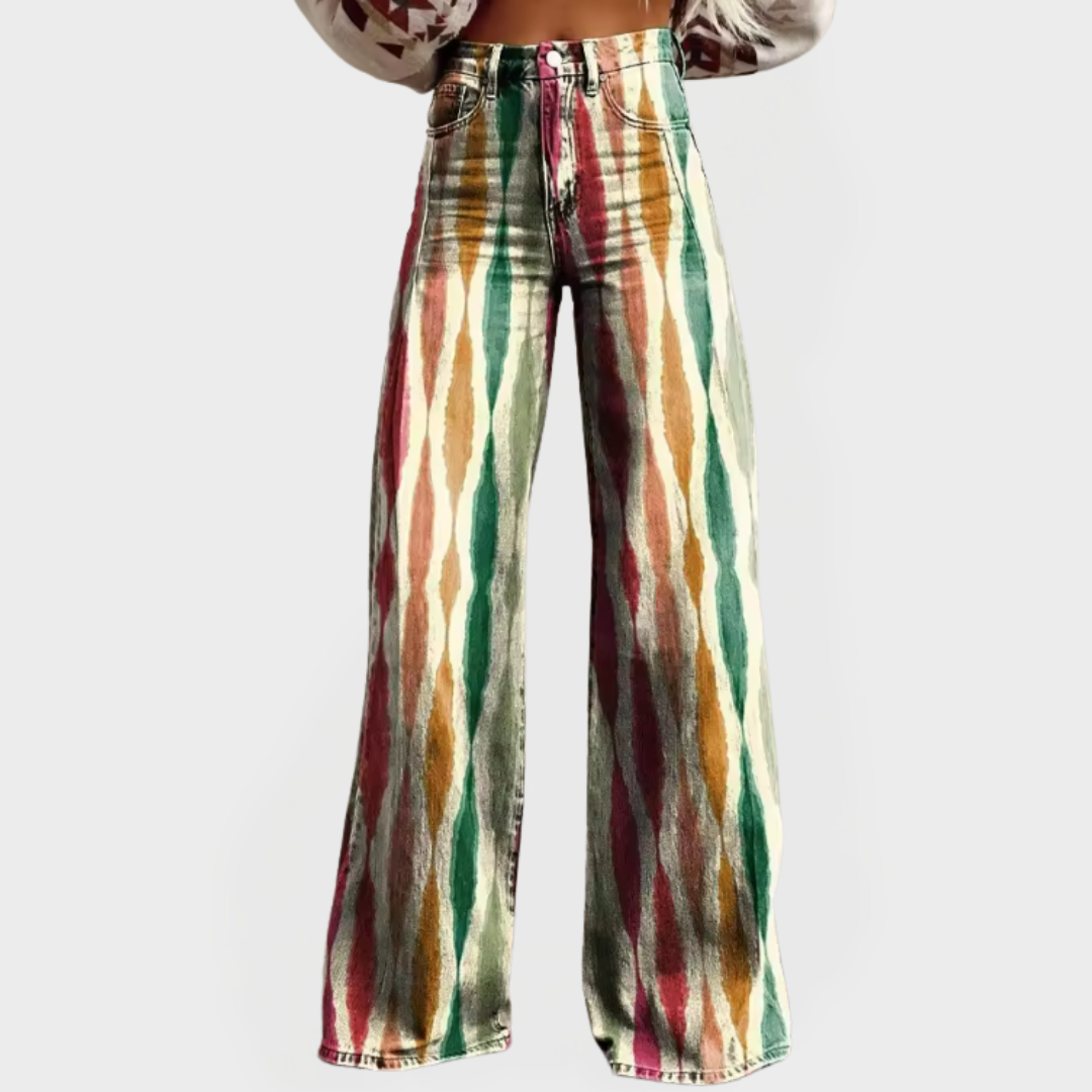 Vaqueros con estampados artísticos