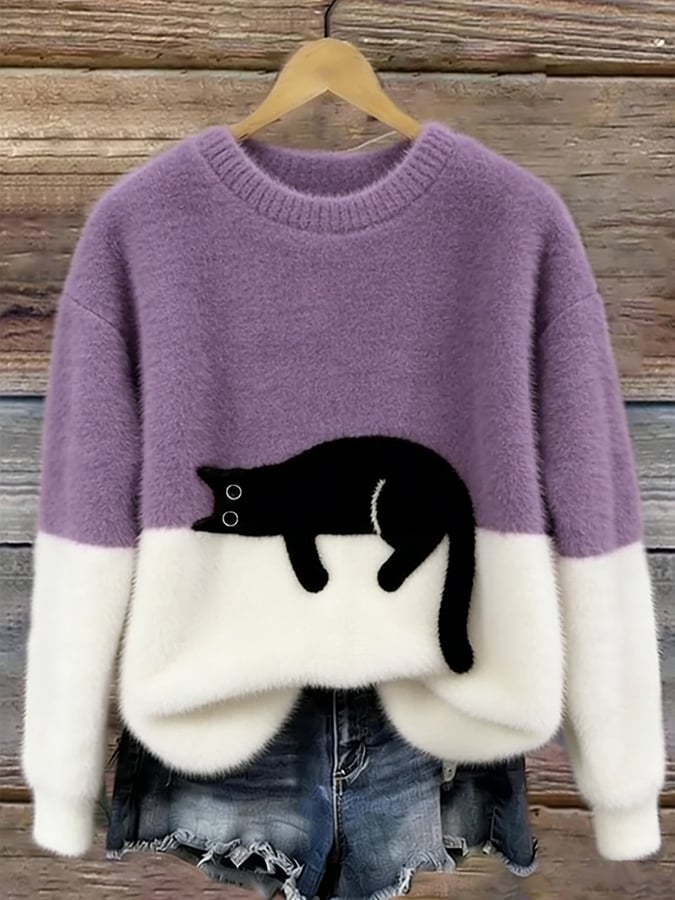 Luna | Sudadera con Ilustración de Gato