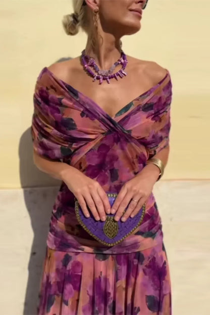 Vestido Maxi Elegante de Evento con Escote en V
