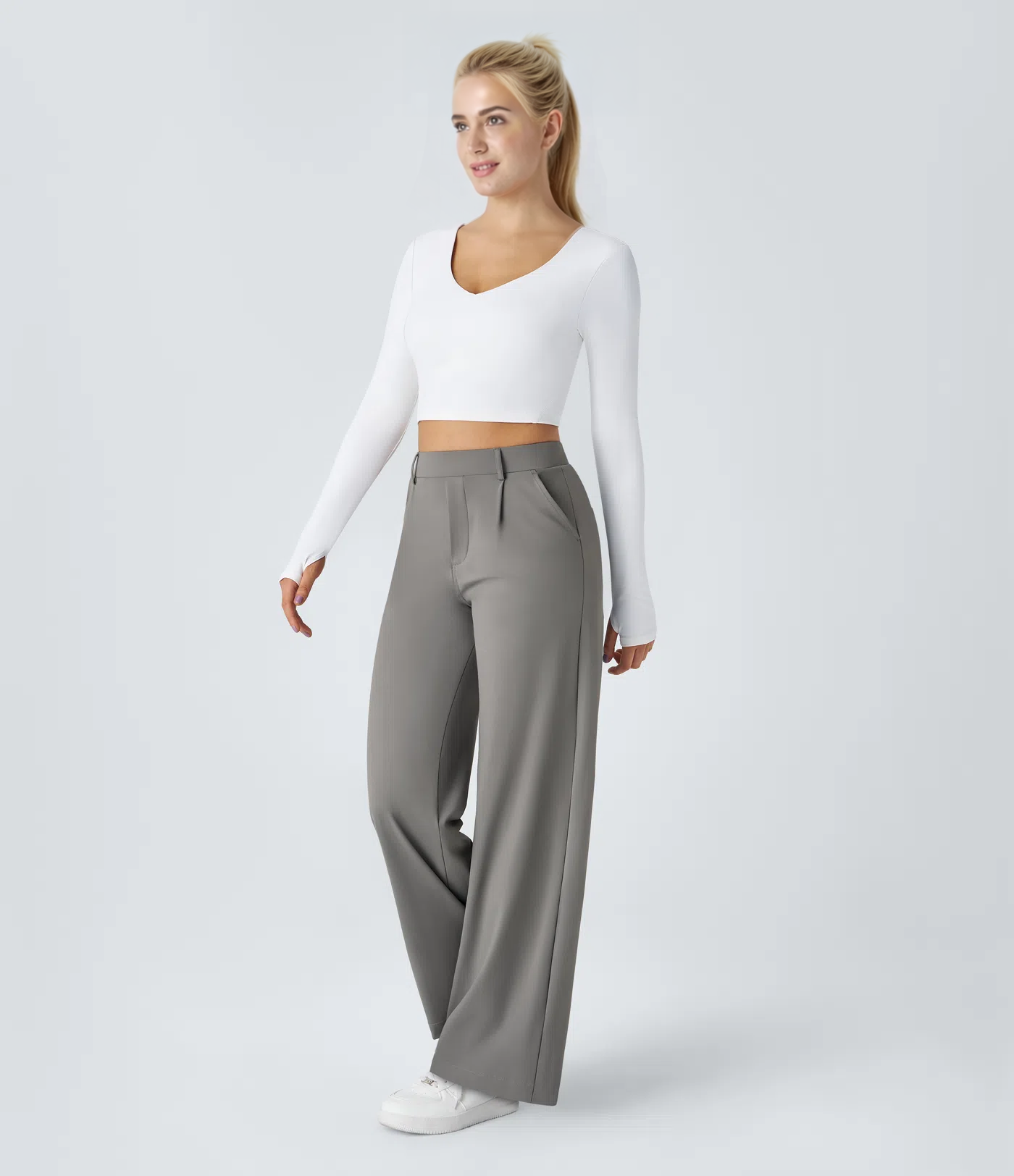 Pantalones elegantes ALBA MONTIEL. Línea Perfecta