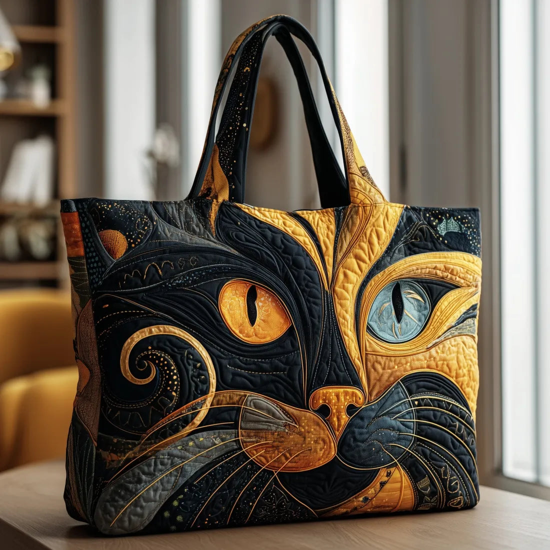 Bolso Artesanal Gato Místico