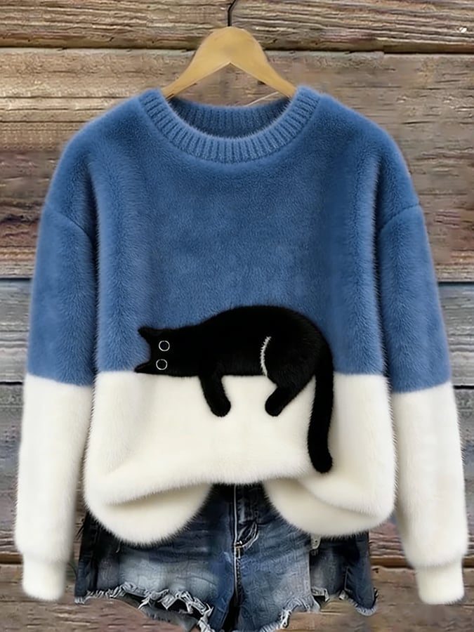 Luna | Sudadera con Ilustración de Gato