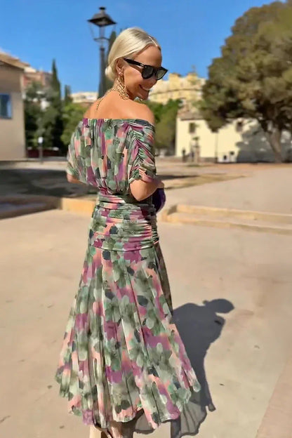 Vestido Maxi Elegante de Evento con Escote en V