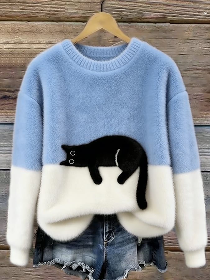 Luna | Sudadera con Ilustración de Gato