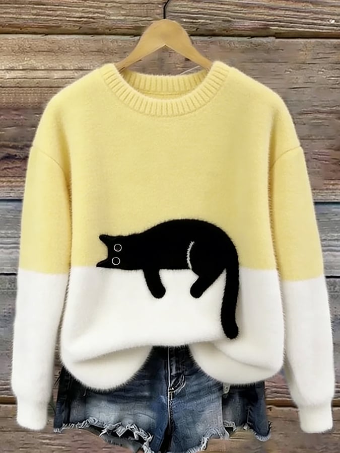 Luna | Sudadera con Ilustración de Gato