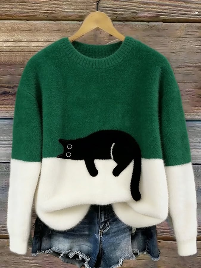 Luna | Sudadera con Ilustración de Gato