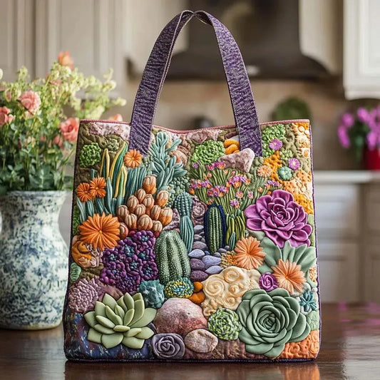 Bolso Artesanal Jardín de Suculentas