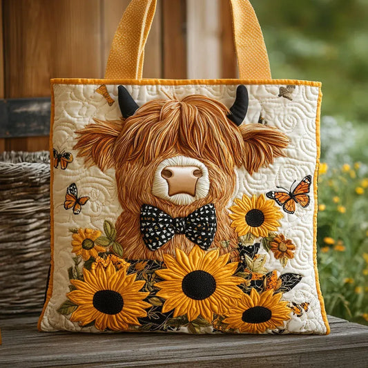 Bolso Acolchado con Mariposa y Lazo