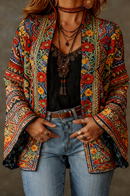 Kerrie - Kimono Bohemio Premium Terciopelo