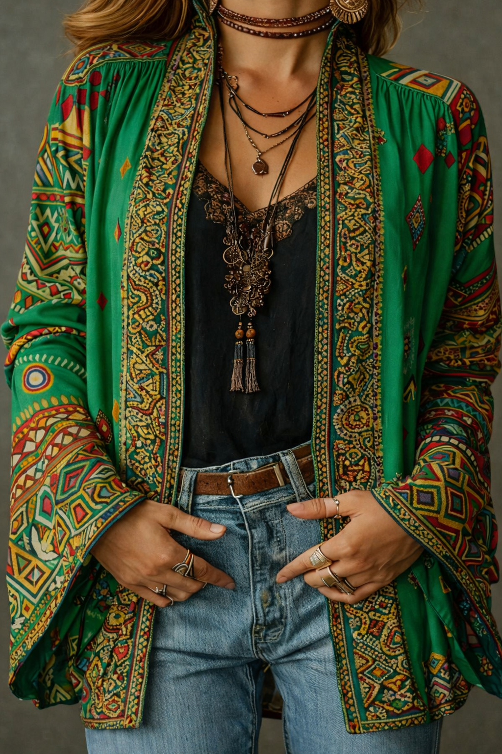 Kerrie - Kimono Bohemio Premium Terciopelo