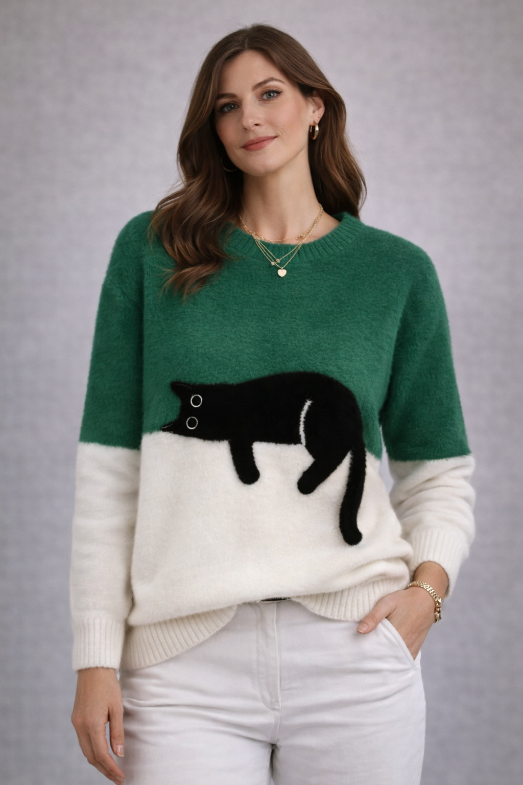 Luna | Sudadera con Ilustración de Gato