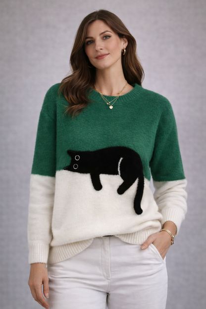 Luna | Sudadera con Ilustración de Gato