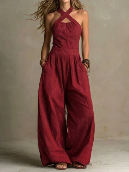 ARIADNA – Mono Elegante con Escote Cruzado