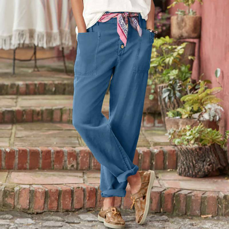 ALBA MONTIEL ™ PANTALÓN DE PRIMAVERA PARA MUJER