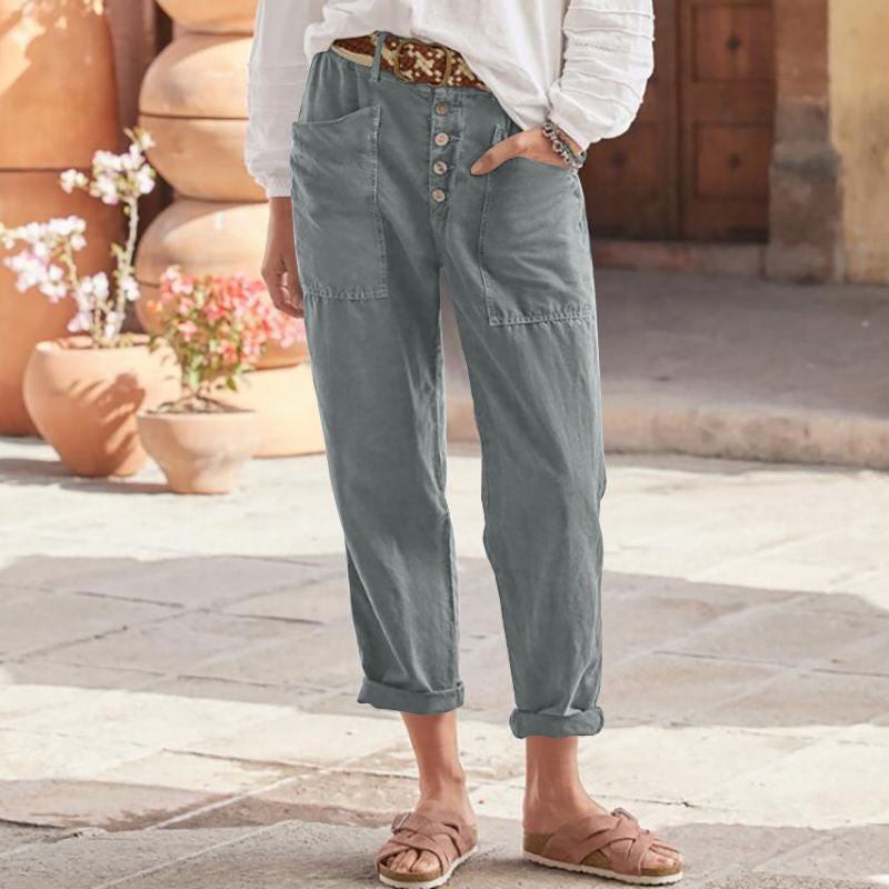 ALBA MONTIEL ™ PANTALÓN DE PRIMAVERA PARA MUJER