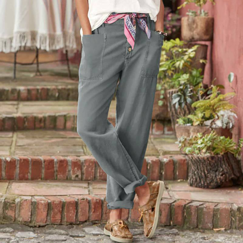 ALBA MONTIEL ™ PANTALÓN DE PRIMAVERA PARA MUJER