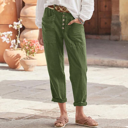 ALBA MONTIEL ™ PANTALÓN DE PRIMAVERA PARA MUJER