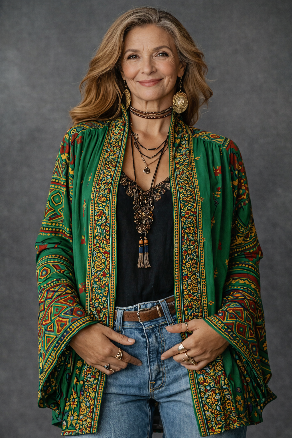 Kerrie - Kimono Bohemio Premium Terciopelo