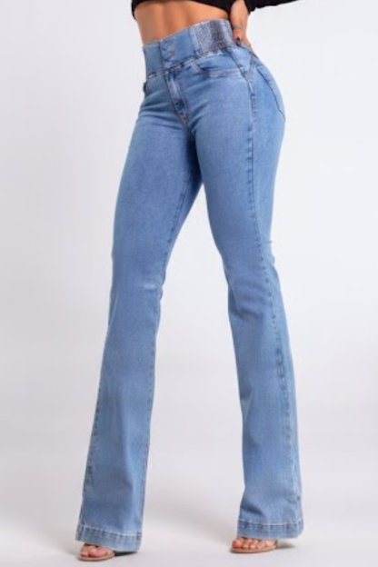 💕Novedad de primavera👖Vaqueros elásticos con cintura alta