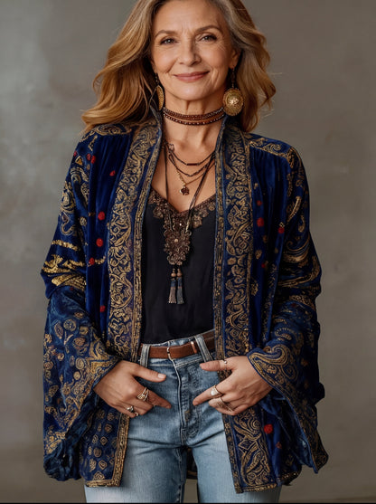 Kerrie - Kimono Bohemio Premium Terciopelo