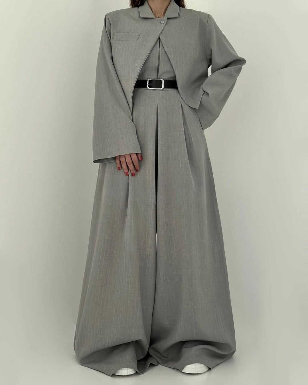 Alba Montiel™ | Conjunto femenino de top bustier y americana – Elegancia y estilo actual