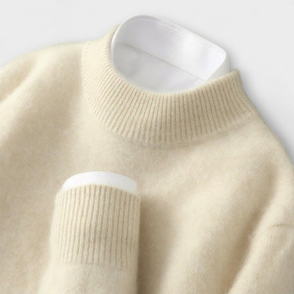 Alba Montiel™ | Jersey de cachemira con cuello alto