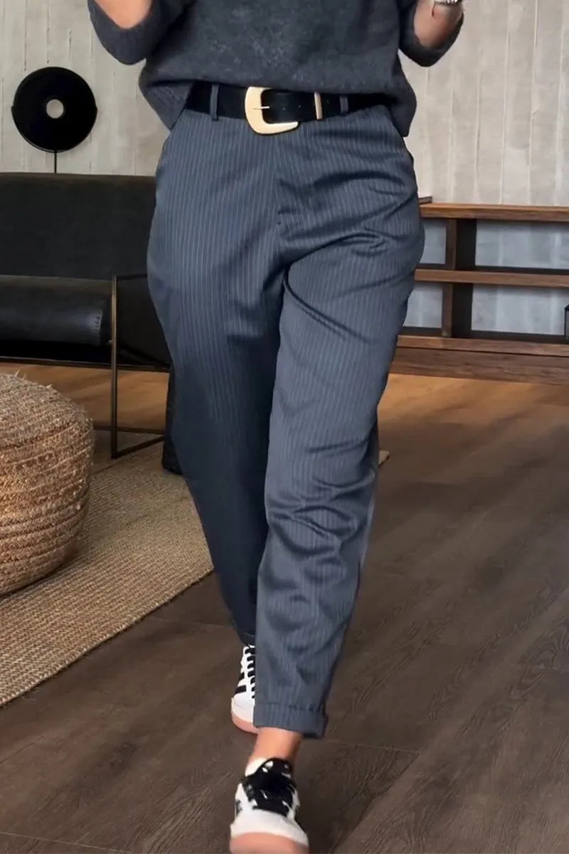 MATHILDA | Pantalones elegantes y favorecedores con rayas