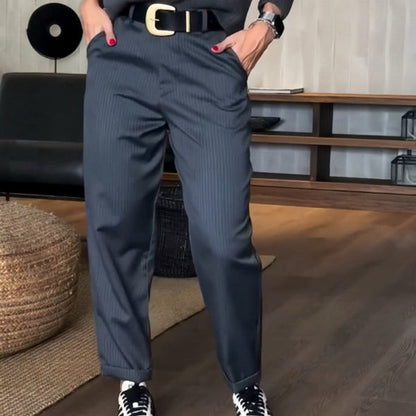MATHILDA | Pantalones elegantes y favorecedores con rayas