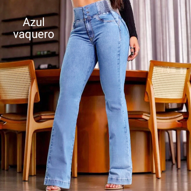 💕Novedad de primavera👖Vaqueros elásticos con cintura alta