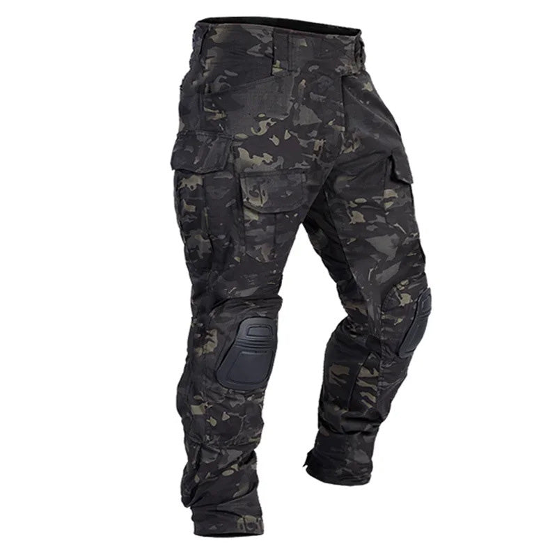 🪖👖 Pantalones cargo tácticos para hombre con rodilleras integradas: diseñados para ofrecer movilidad, durabilidad y almacenamiento apto para misiones.