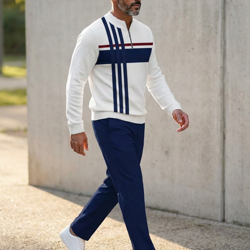 Conjunto para hombre con estampado: jersey y pantalón