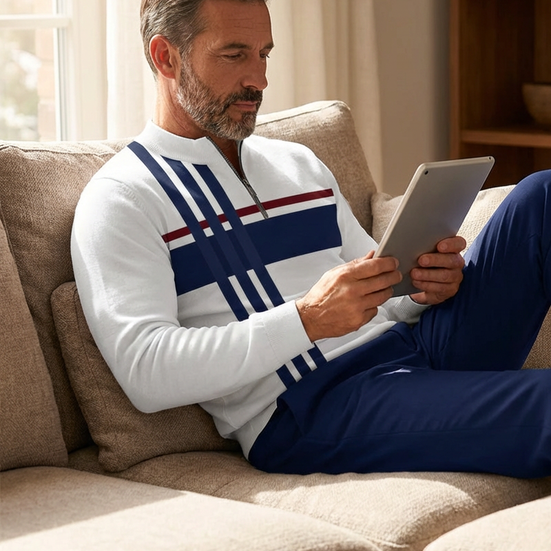 Conjunto para hombre con estampado: jersey y pantalón