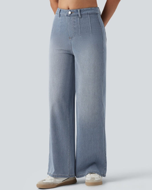 Vaqueros casual de pierna ancha Azzurro